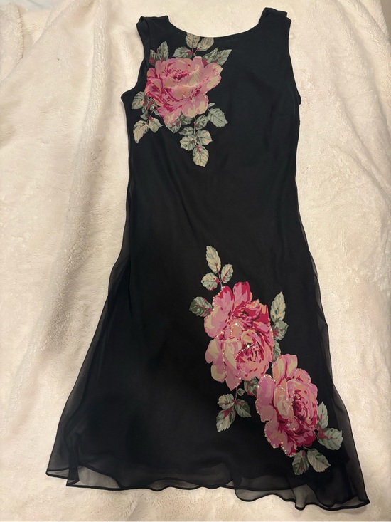 Robbie Bee Dresses & Skirts - Vintage Robbie Bee Black Silk Bias Dress